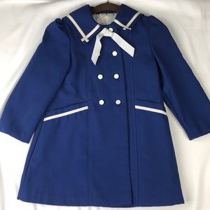 Vintage Winnie the Pooh Girls Sailor Coat